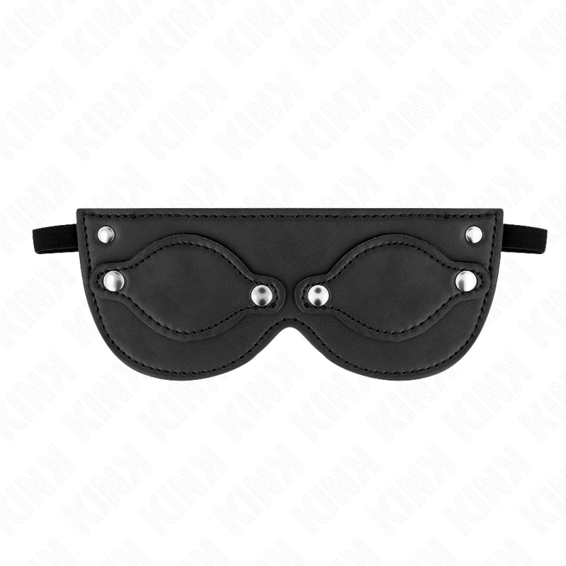 KINK - MÁSCARA DE COURO COM COBERTURAS DE OLHOS DESTACÁVEIS 22 x 9 CM Sexshoptuga 