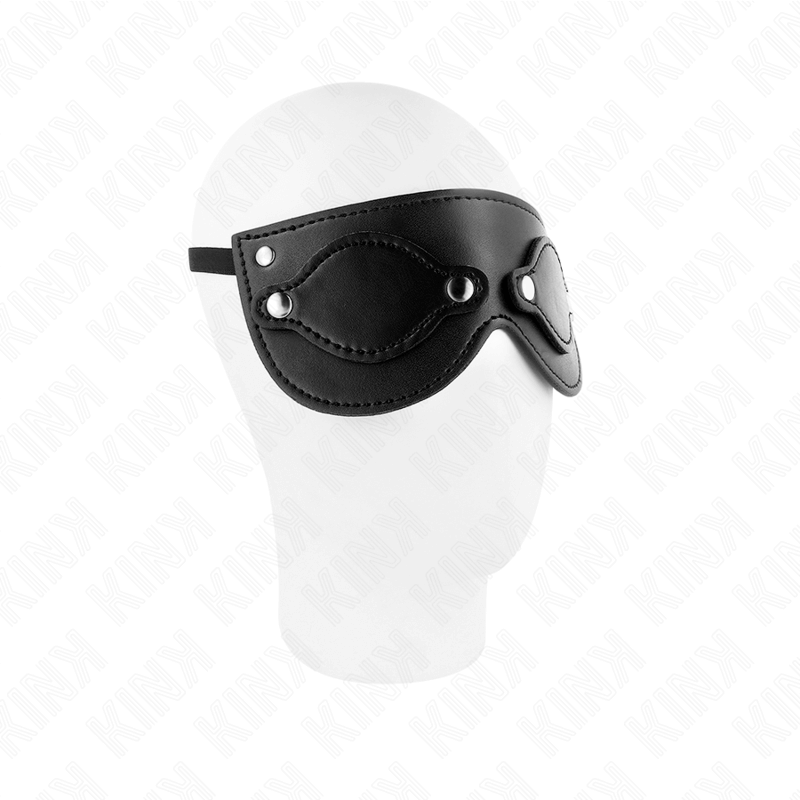 KINK - MÁSCARA DE COURO COM COBERTURAS DE OLHOS DESTACÁVEIS 22 x 9 CM Sexshoptuga 