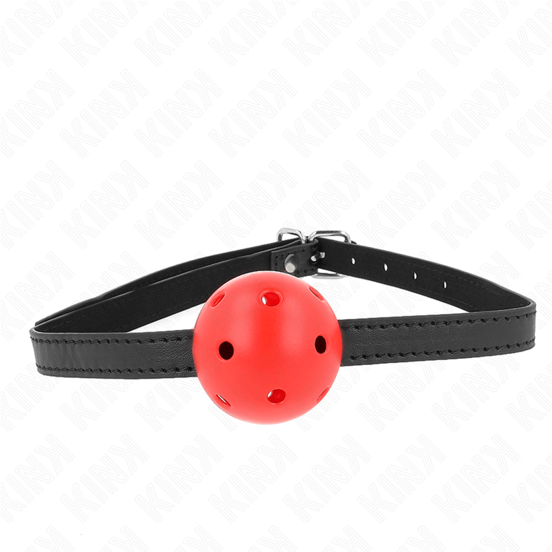 KINK - SIMPLICITY RED BREATHABLE 4.5 CM BALL GAG 62 x 1.5 CM Sexshoptuga 