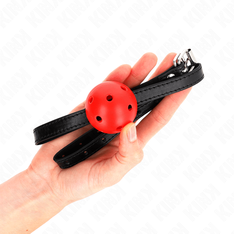 KINK - SIMPLICITY RED BREATHABLE 4.5 CM BALL GAG 62 x 1.5 CM Sexshoptuga 