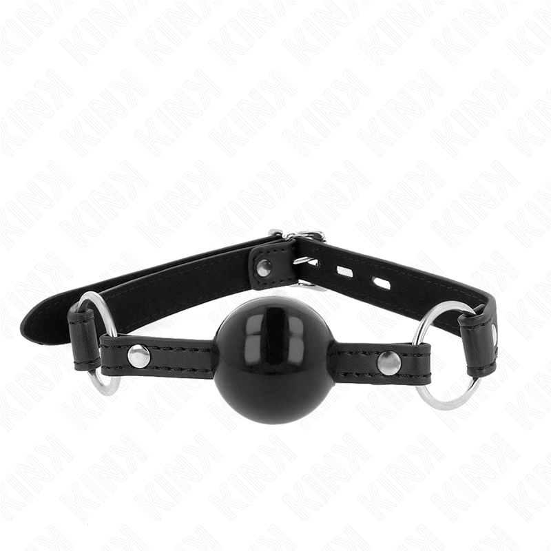 KINK - TPE BALL GAG 4 CM WITH BLACK LOCK 60 x 2 CM Sexshoptuga 