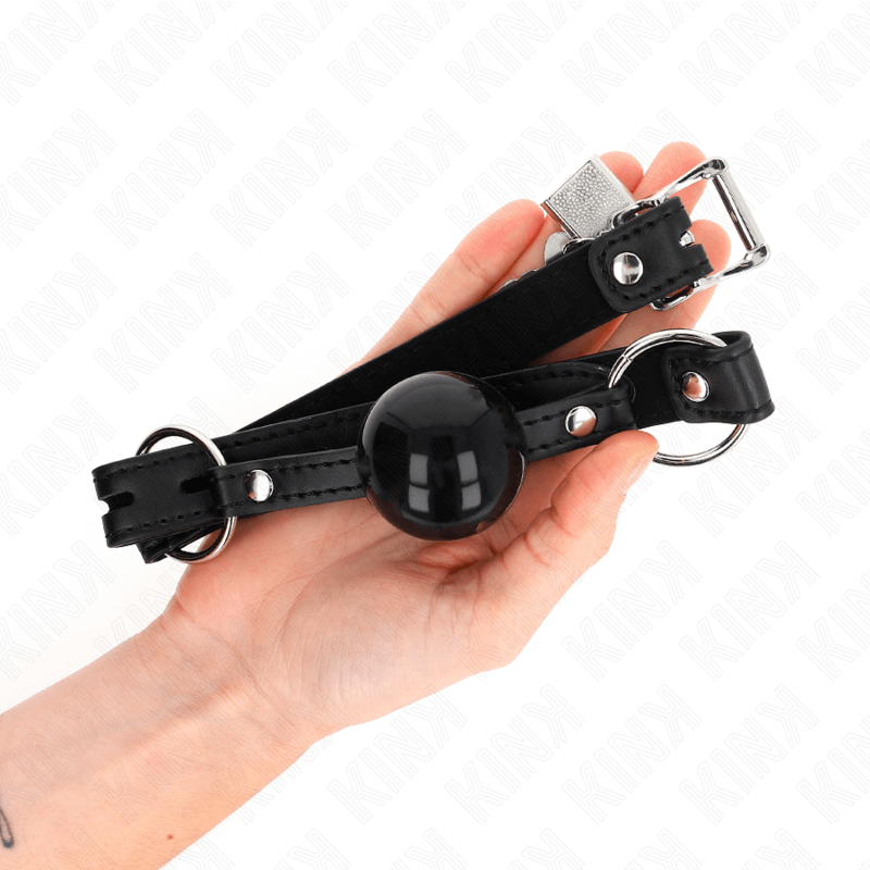 KINK - TPE BALL GAG 4 CM WITH BLACK LOCK 60 x 2 CM Sexshoptuga 