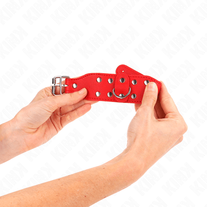 KINK - RED ADJUSTABLE DOUBLE LINE NAIL BRACELETS