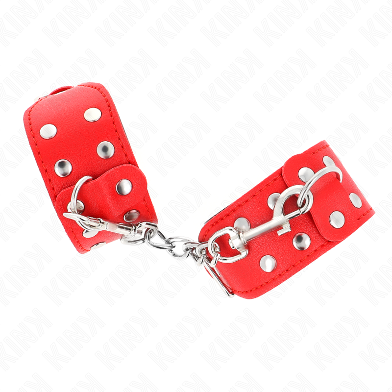 KINK - RED ADJUSTABLE DOUBLE LINE NAIL BRACELETS