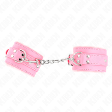 KINK - PINK LEATHER LINING WRIST WITH ADJUSTABLE PINK BELT 17-29 CM X 6 CM Sexshoptuga 