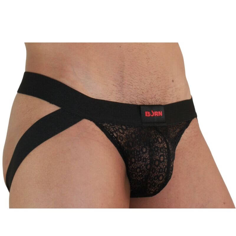 BURN - 005 JOCK LINGERIE PRETO S Sexshoptuga 