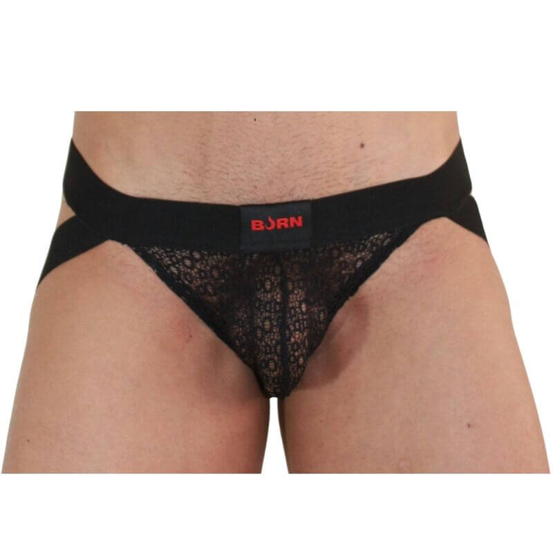 BURN - 005 JOCK LINGERIE PRETO S Sexshoptuga 