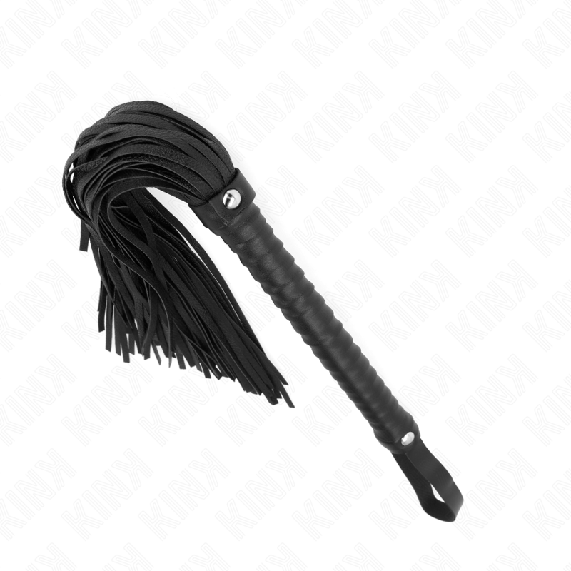 KINK - CHICOTE COM CABO TEXTURADO PRETO 48,5 CM Sexshoptuga 