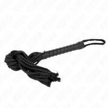 KINK - CHICOTE DE CORDA PRETA 56 CM Sexshoptuga 