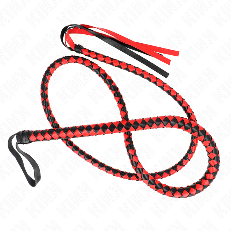 KINK - CHICOTE DE SERPENTE LONGO VERMELHO 210 CM Sexshoptuga 