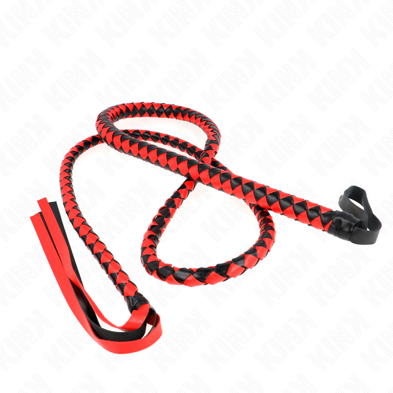 KINK - CHICOTE DE SERPENTE LONGO VERMELHO 210 CM Sexshoptuga 