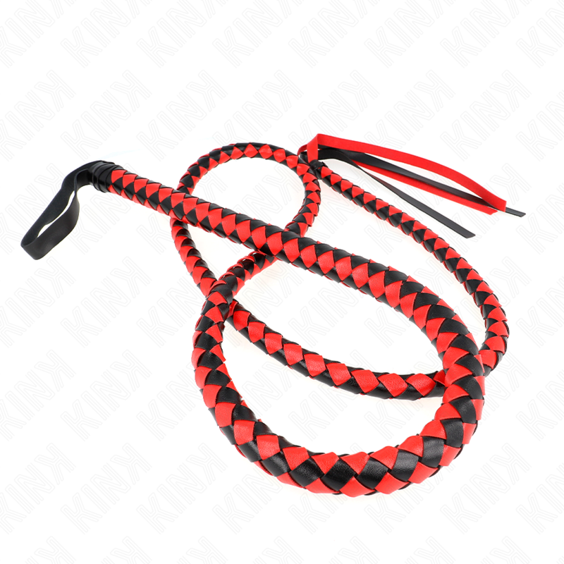 KINK - CHICOTE DE SERPENTE LONGO VERMELHO 210 CM Sexshoptuga 