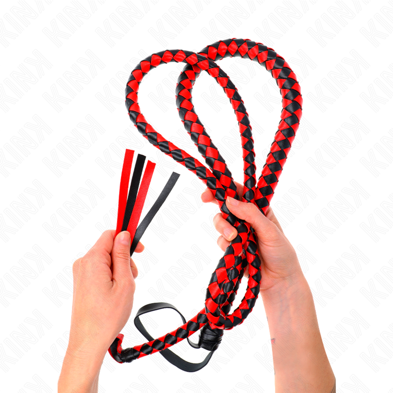 KINK - CHICOTE DE SERPENTE LONGO VERMELHO 210 CM Sexshoptuga 