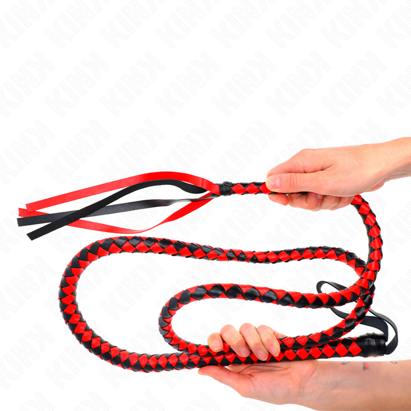 KINK - CHICOTE DE SERPENTE LONGO VERMELHO 210 CM Sexshoptuga 