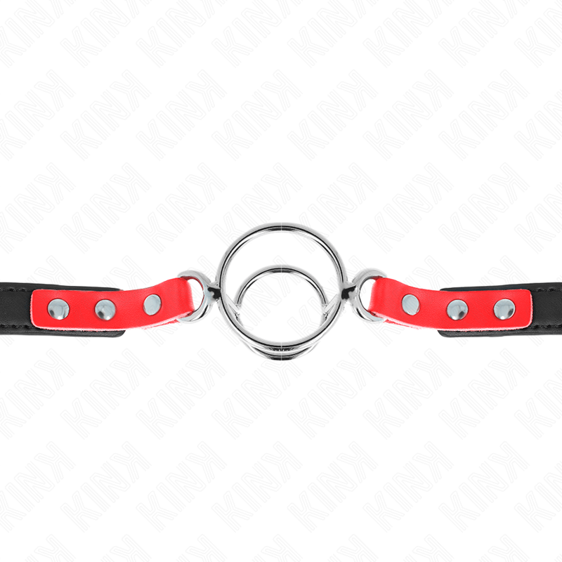 KINK - GAG COM MÚLTIPLOS O-RINGS 4 / 4,8 CM VERMELHO 38 X 56 CM Sexshoptuga 