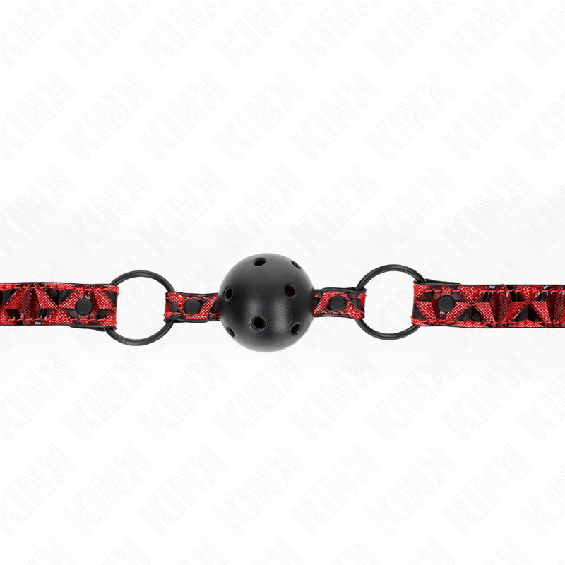 KINK - BOLA PADRÃO DIAMANTE 4,5 CM GAG MODELO 2 64,5 CM AJUSTÁVEL 42-60 CM Sexshoptuga 