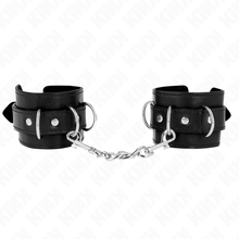 KINK - 3 ADJUSTABLE D-RING WRIST RESTRAINTS BLACK 17.5-25 CM X 6 CM Sexshoptuga 