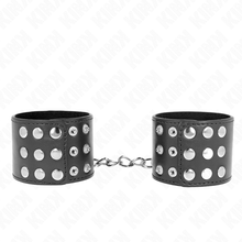 KINK - PULSO COM SNAP FASTEN PRETO AJUSTÁVEL 19-24 CM X 5,5 CM Sexshoptuga 