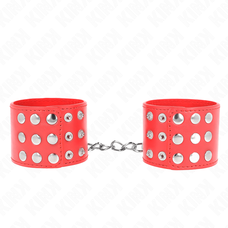 KINK - PULSO COM SNAP FASTEN VERMELHO AJUSTÁVEL 19-24 CM X 5,5 CM