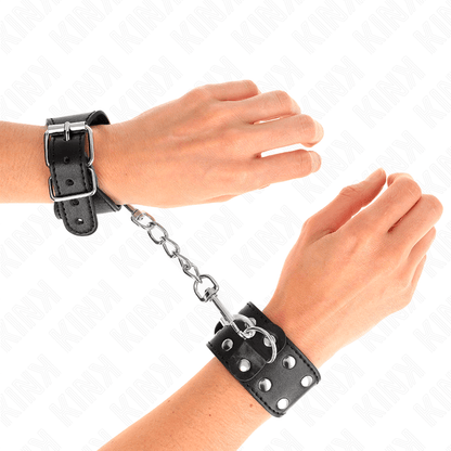 KINK - BLACK ADJUSTABLE DOUBLE STALK BRACELETS