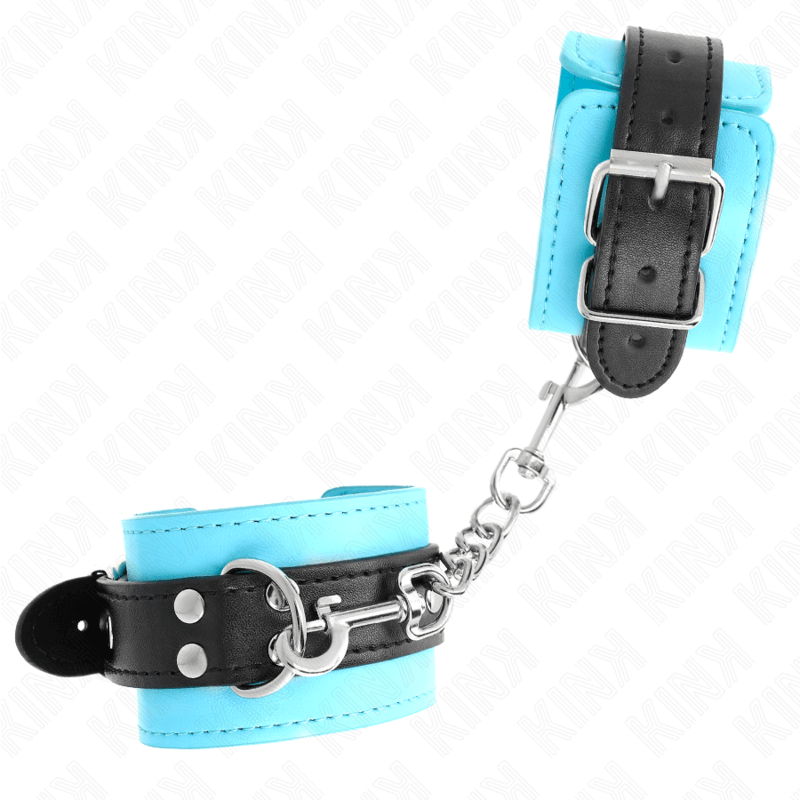 KINK - BLUE FUR LINING WRIST HOOK ADJUSTABLE 20-28 CM X 5.5 CM