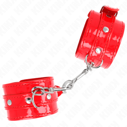 KINK - BRIGHT RED HAND CUFF ADJUSTABLE 23-33 CM