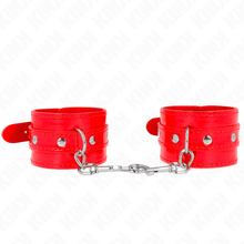 KINK - BRIGHT RED HAND CUFF ADJUSTABLE 23-33 CM Sexshoptuga 