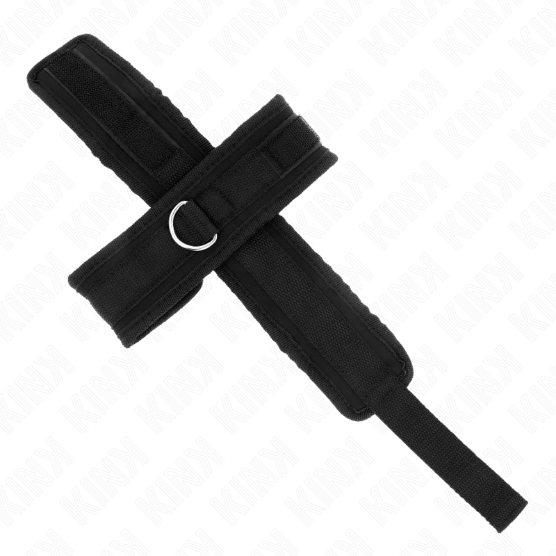 KINK - BLACK CROSSED CUFFS 34 X 5.5 CM