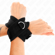 KINK - BLACK CROSSED CUFFS 34 X 5.5 CM Sexshoptuga 