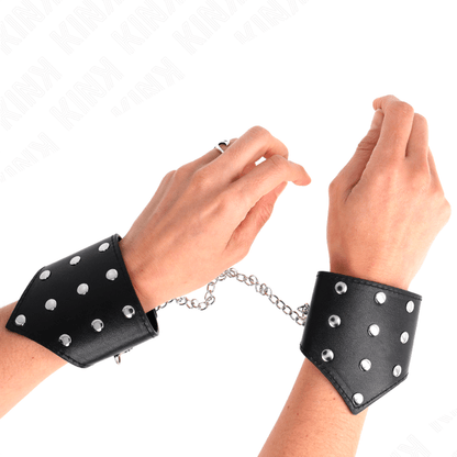 KINK - BLACK DOT STYLE BRACELETS WITH ADJUSTABLE CHAIN ​​??17-23 CM X 8.5 CM