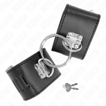 KINK - FIXED WRIST WITH RING AND ADJUSTABLE BLACK PADLOCK CLOSURE 16-23 CM X 5.5 CM