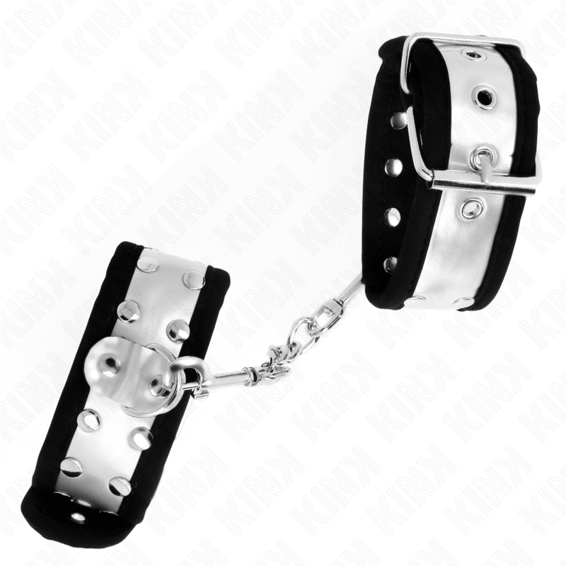 KINK - PULSO FINO PRETO / PRATA 30 X 4 CM Sexshoptuga 