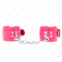 KINK - PUNHOS RASPBERRY ROSE COM FORRO RASPBERRY ROSE AJUSTÁVEL 20-28 CM X 5,5 CM Sexshoptuga 