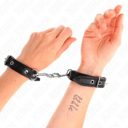 KINK - MINI BLACK BRACELETS WITH ADJUSTABLE STALKS 16-22 CM X 2 CM