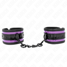 KINK - PUNHOS DE NEOPRENE ROXO CLARO AJUSTÁVEIS 21-28 CM X 5 CM Sexshoptuga 