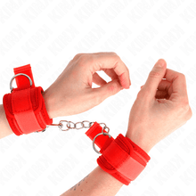 KINK - RED NEOPRENE WRISTBANDS 42 X 5 CM Sexshoptuga 