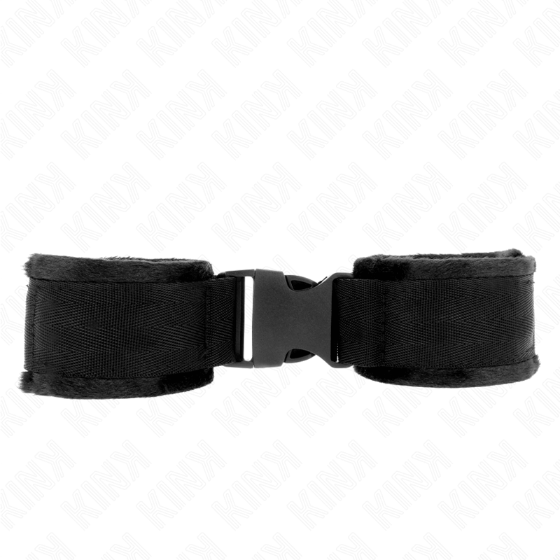 KINK - RETENÇÕES DE PULSO NYLON BIND HOOK&LOOP VERMELHO-PRETO MODELO 1 AJDUSTABLE 25-35 CM X 6 CM Sexshoptuga 