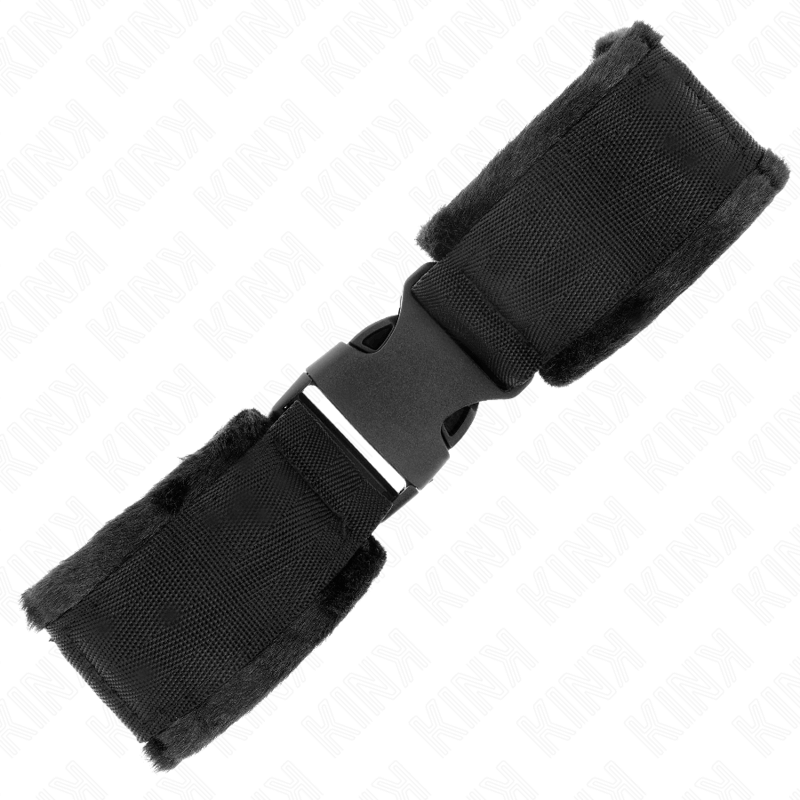 KINK - RETENÇÕES DE PULSO NYLON BIND HOOK&LOOP VERMELHO-PRETO MODELO 1 AJDUSTABLE 25-35 CM X 6 CM Sexshoptuga 