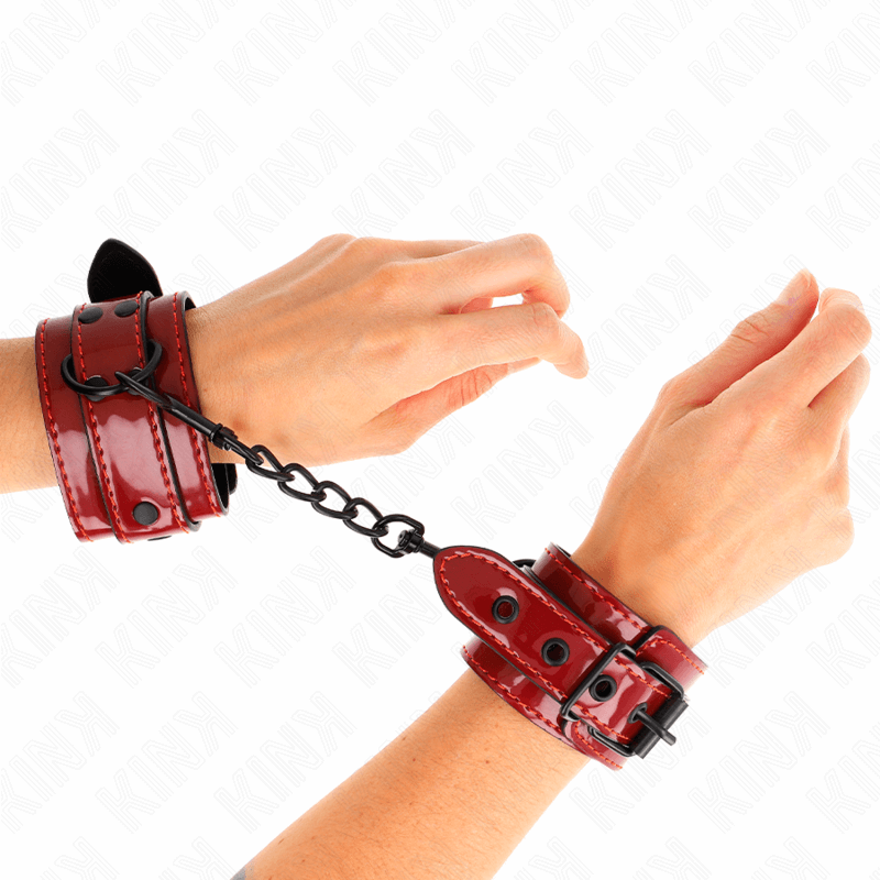 KINK - DARK RED CUFFS 23 X 5 CM