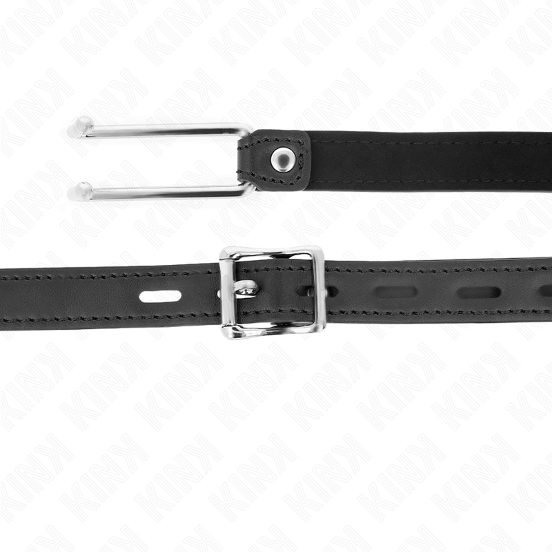 KINK - MORDAÇA DE GANCHO DE METAL 11,5 CM COM ALÇA DE COURO AJUSTÁVEL 39-58 CM X 2 CM Sexshoptuga 