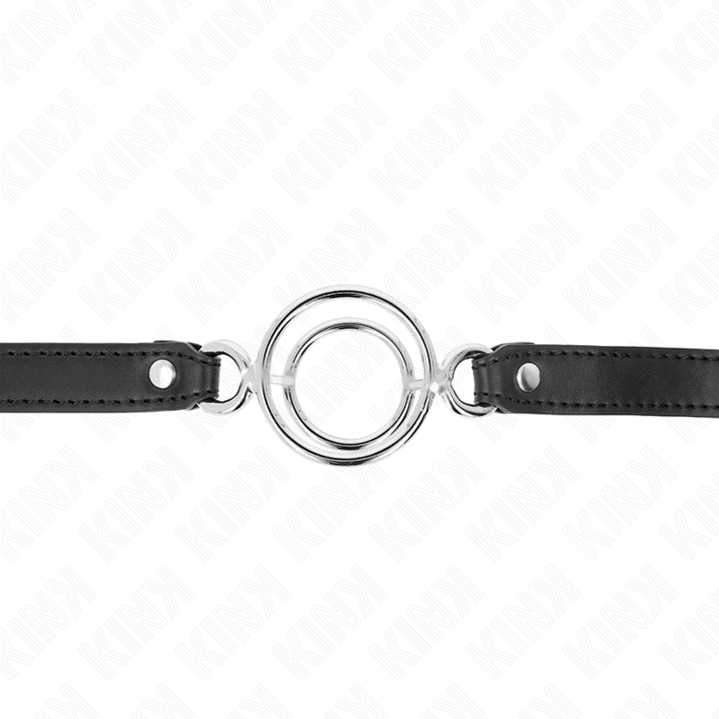 KINK - GAG COM MÚLTIPLOS O-RINGS 5 CM PRETO 63 X 2,5 CM Sexshoptuga 