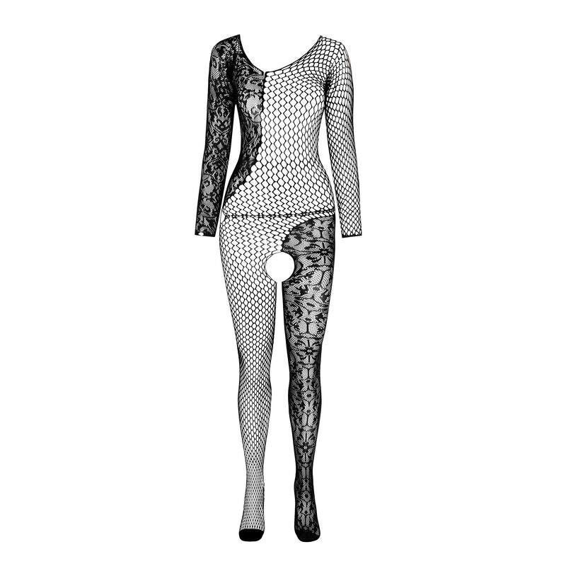 PASSION - BS 107 BODYSTOCKING BRANCO TAMANHO ÚNICO - Sexshoptuga 