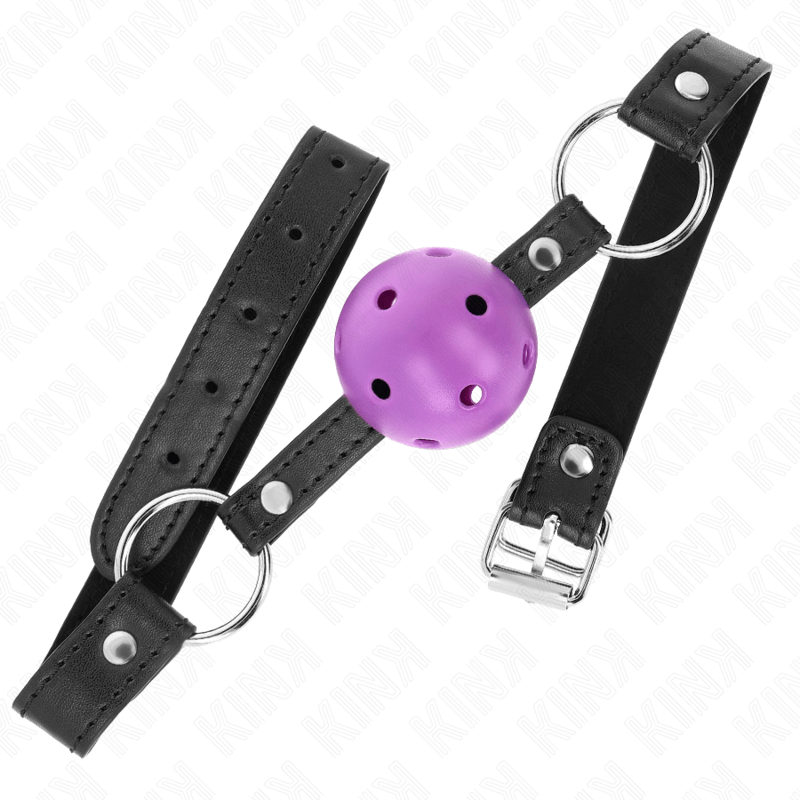 KINK - BOLA ROXA DURO OCA 4,5 CM MORDAÇA 63,5 X 2 CM Sexshoptuga 