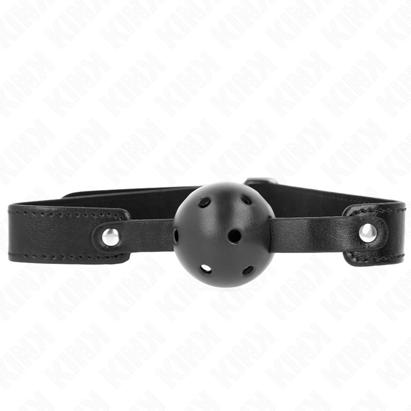 KINK - BOLA RESPIRÁVEL PRETA 4,5 CM MORDAÇA 65 x 2,5 CM Sexshoptuga 