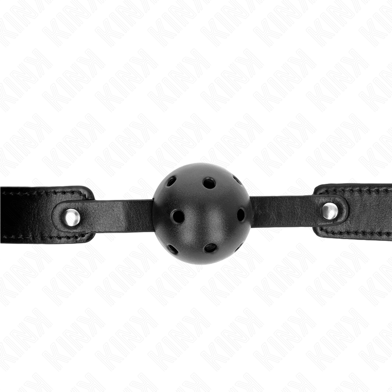 KINK - BOLA RESPIRÁVEL PRETA 4,5 CM MORDAÇA 65 x 2,5 CM Sexshoptuga 