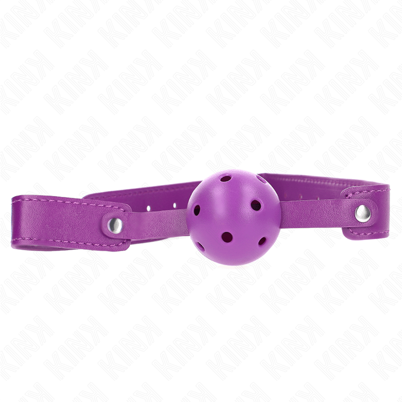 KINK - BOLA RESPIRÁVEL ROXA 4,5 CMGAG 65 x 2,5 CM Sexshoptuga 