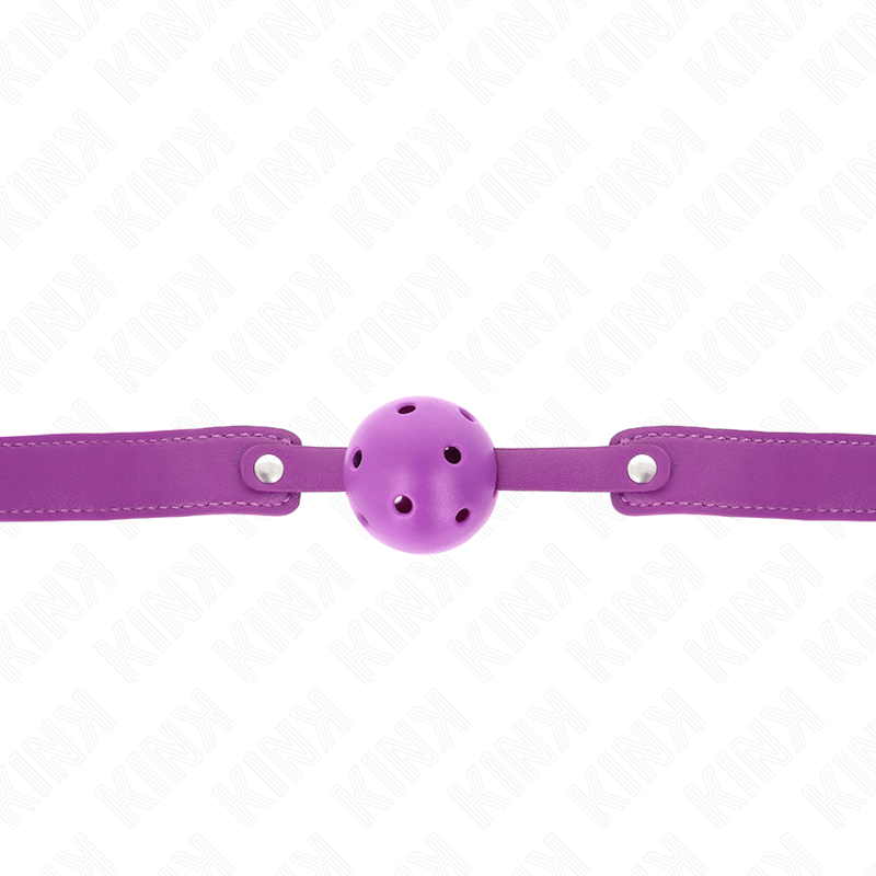 KINK - BOLA RESPIRÁVEL ROXA 4,5 CMGAG 65 x 2,5 CM Sexshoptuga 