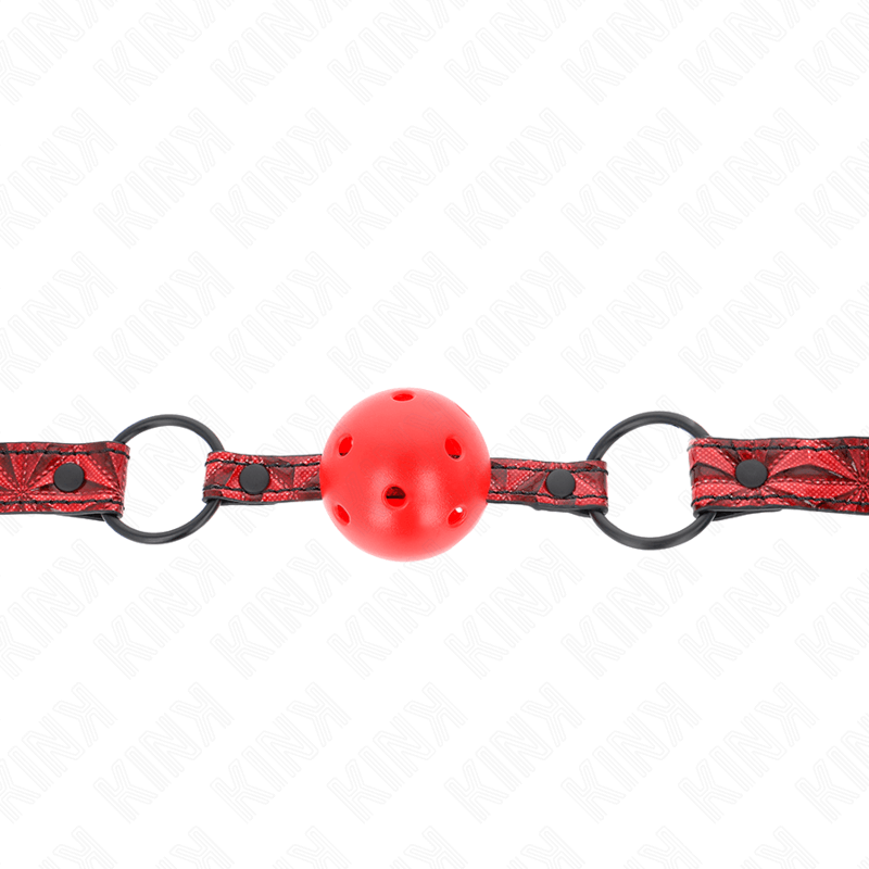 KINK - BOLA PADRÃO DIAMANTE 4,5 CM GAG MODELO 1 64,5 CM AJUSTÁVEL 42-60 CM Sexshoptuga 