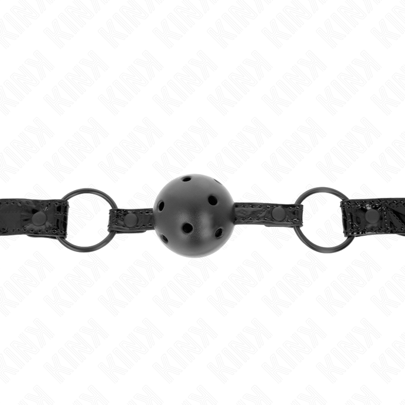 KINK - BOLA PADRÃO DIAMANTE 4,5 CM GAG MODELO 3 64,5 CM AJUSTÁVEL 42-60 CM Sexshoptuga 