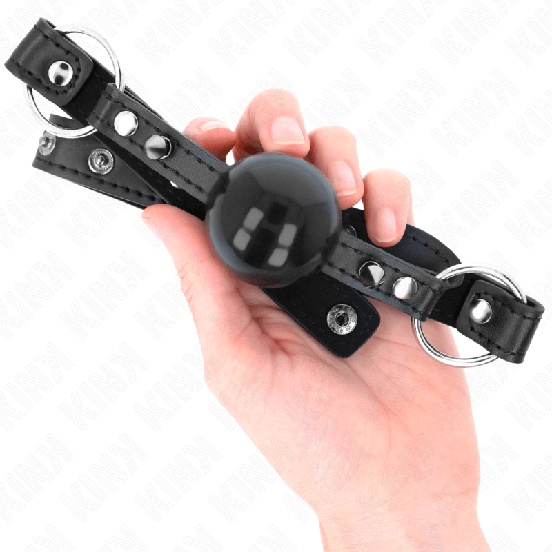 KINK - MORDAÇA BOLA 4 CM COM PONTA REBITE E SNAP LOCK 65 x 2 CM Sexshoptuga 